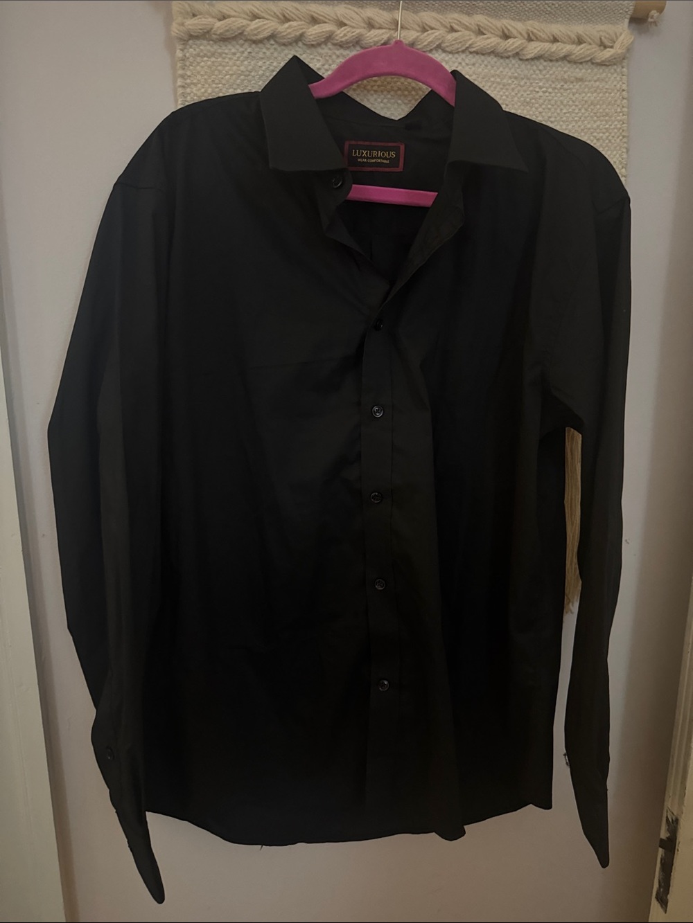 Men's Black Dress Shirt